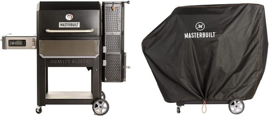 Gravity Series 1050 Digital Charcoal Grill Smoker Combo + Cover Bundle