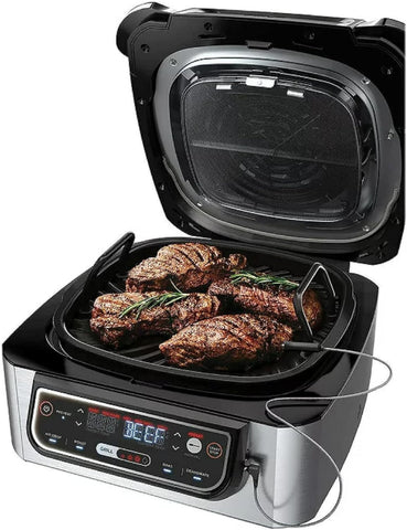 Image of Foodi 5-In-1 Indoor Grill W/ 4-Quart Air Fryer with Roast, Bake, Dehydrate