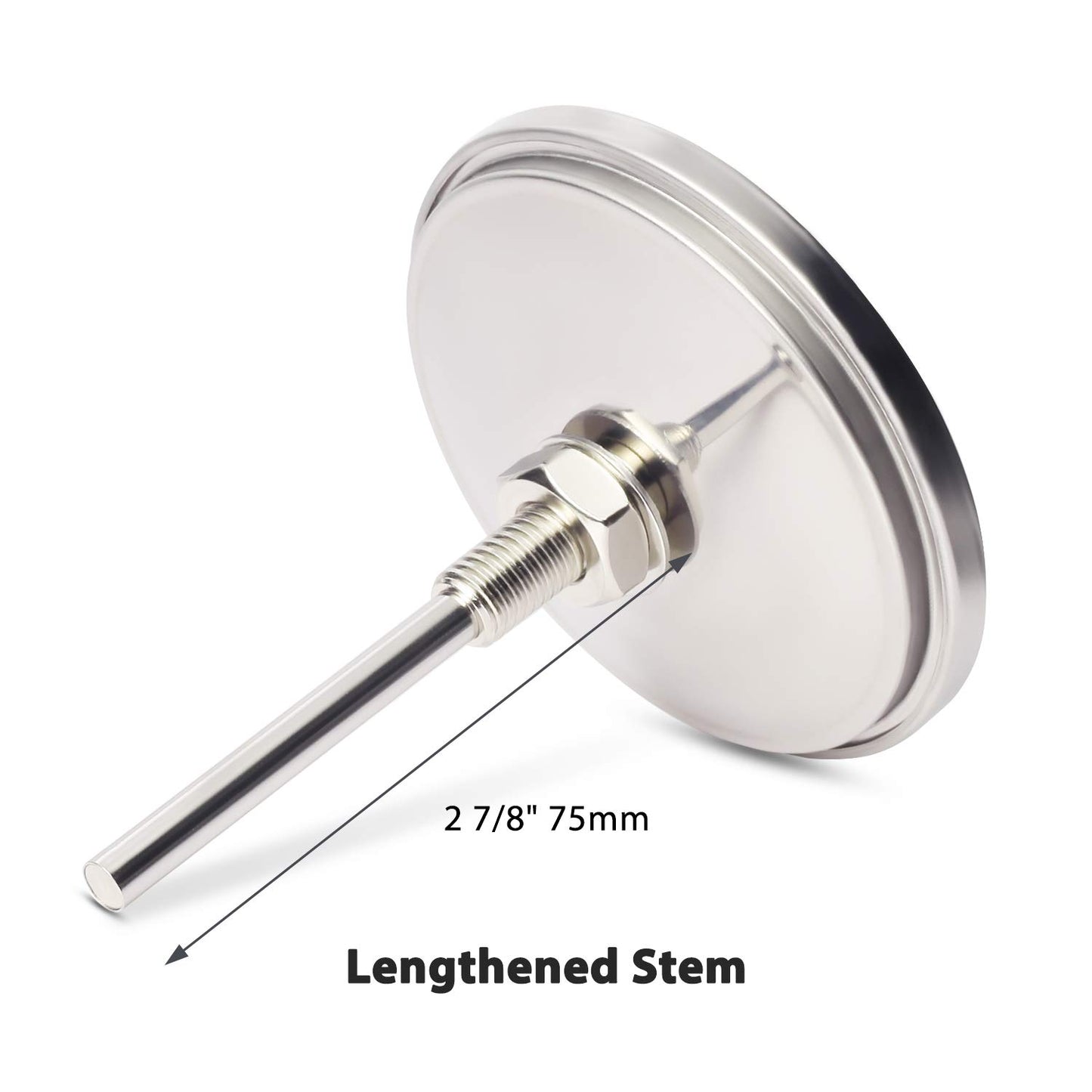 GALAFIRE 3 3/16 Inch BBQ Temperature Gauge for Smoker Wood Charcoal Pit, Large Face Grill Analog Thermometer