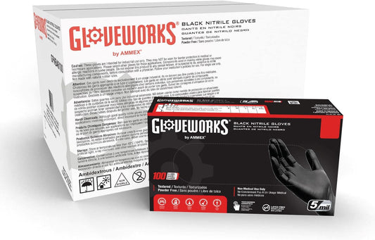 Industrial Black Nitrile Gloves