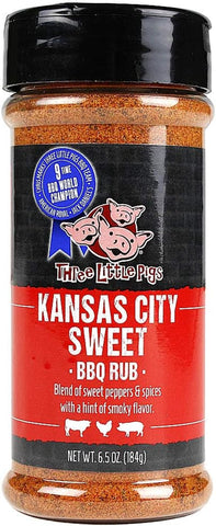 Image of Three Little Pigs Kansas City Sweet Rub 6.5 Ounce