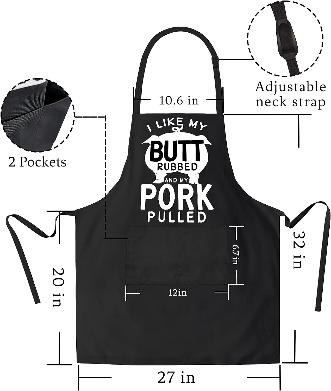 2 Pack-Funny Aprons for Men Birthday Gifts for Dad Mens Gifts Birthday Gifts for Men Kitchen Chef Grilling Cooking BBQ Apron