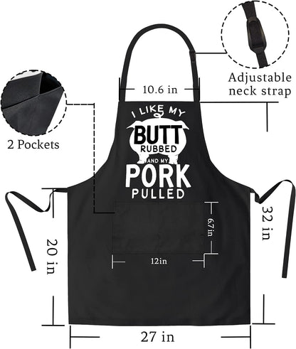 2 Pack-Funny Aprons for Men Birthday Gifts for Dad Mens Gifts Birthday Gifts for Men Kitchen Chef Grilling Cooking BBQ Apron