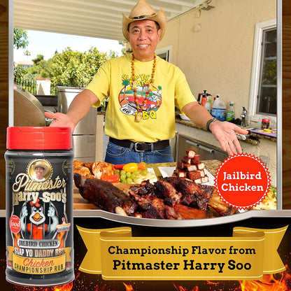 Slap Yo Daddy BBQ Jailbird Chicken and Flavor Bomb Umami (3 Rubs) 12Oz Bundle