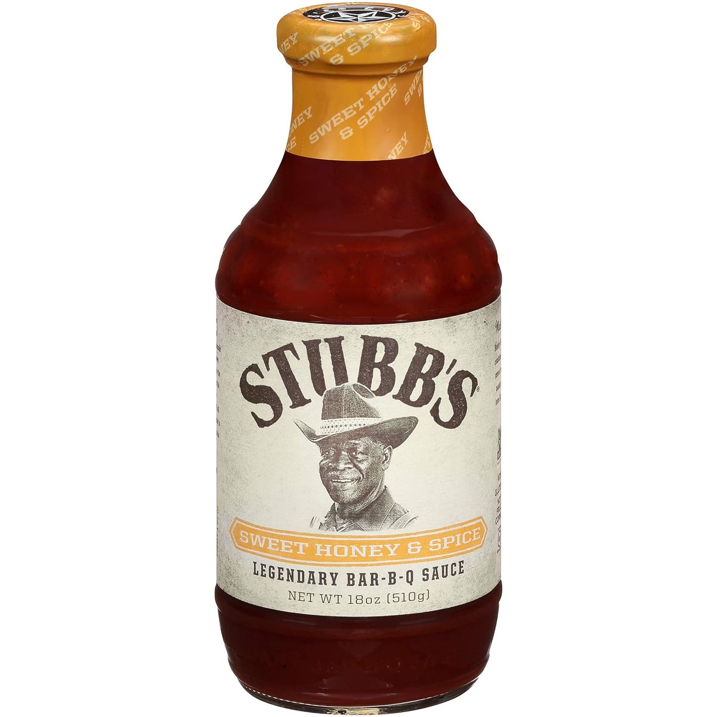 Stubb'S Sweet Honey & Spice BBQ Sauce, 18 Oz