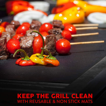 Grill Set, Heavy Duty Thick Stainless Steel Grilling Utensils 5 Piece Grilling Set, Tong, Fork, Spatula, Basting Brush Extra Long Grill Accessories