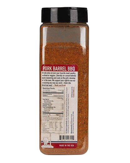 Keto-Friendly Steak, Pork Chop & Chicken BBQ Rub I Pork Barrel BBQ All American Spice BBQ Seasoning - Gluten Free, Sugar Free, No Preservatives or MSG I Dry Rub Great on Steaks, Brisket, Chicken Wings & Burgers