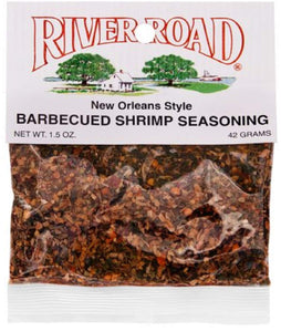 River Road New Orleans Style Barbecued BBQ Shrimp Seasoning, 1.5 Ounce Bag (Seasons up to 3 Pounds of Shrimp)
