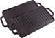 Rectangular Cast Iron Griddle. Double Burner Griddle, Reversible Griddle Grill, 13 X 8.5 Inch, Seasoned with 100% Kosher Certified Non-Gmo Flaxseed Oil, Model: GDL-189