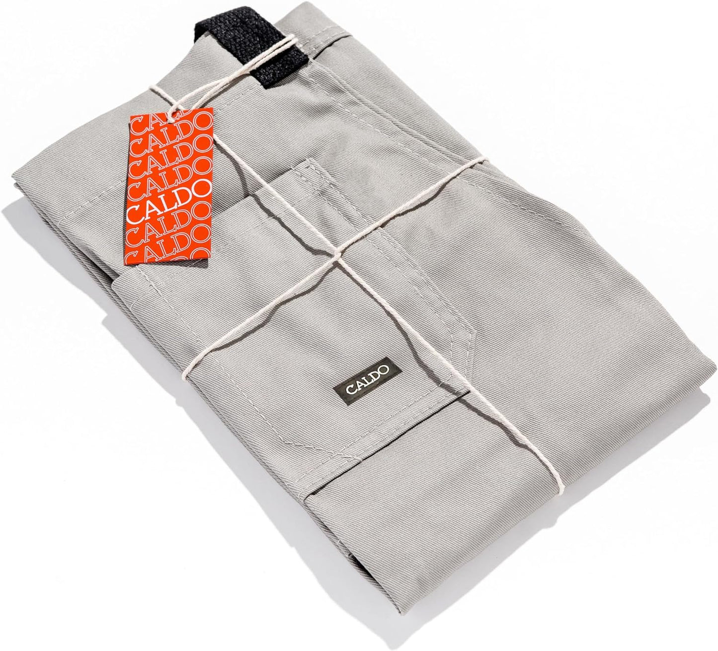 Daily Cotton Kitchen Apron for Cooking- Mens and Womens Professional Chef or Server Bib Apron - Adjustable Straps with Pockets and Towel Loop (Grey)