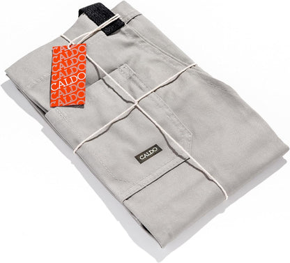 Daily Cotton Kitchen Apron for Cooking- Mens and Womens Professional Chef or Server Bib Apron - Adjustable Straps with Pockets and Towel Loop (Grey)