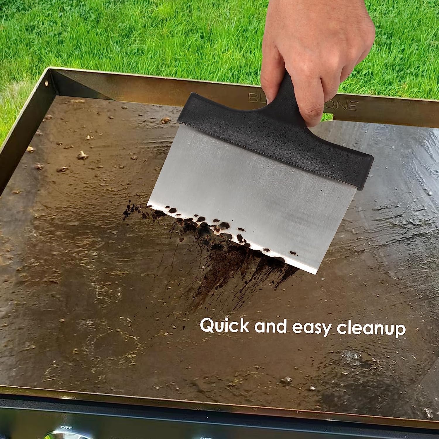 Upgraded Griddle Cleaning Kit for Blackstone 18 Pieces Flat Top Grill Accessories Cleaner Tool Set with Scraper, Heat-Resistant Silicone Spatula Mat with Hanger, Cleaning Brick, Scouring Pads