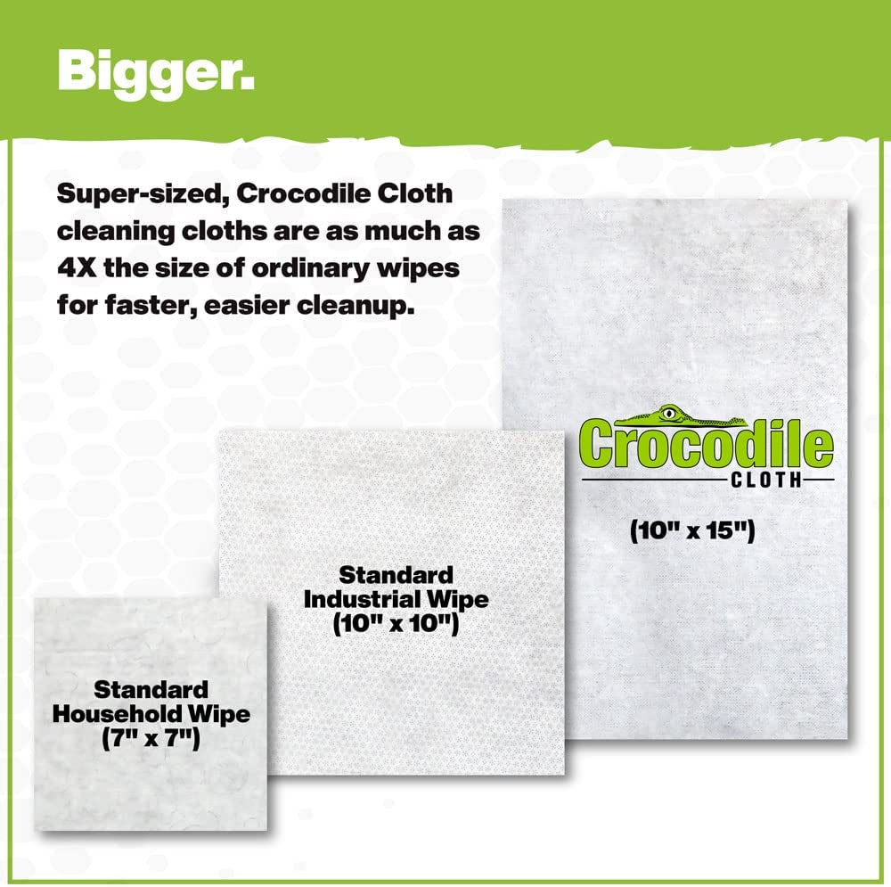 Grill Cleaning Wipes - Grill Grate and BBQ Disposable Wipes - Cut through Grease, Oil, Fat, and Dirt on Your Grill, Tools, Patio and More - 80 Giant Commercial Strength Wipes