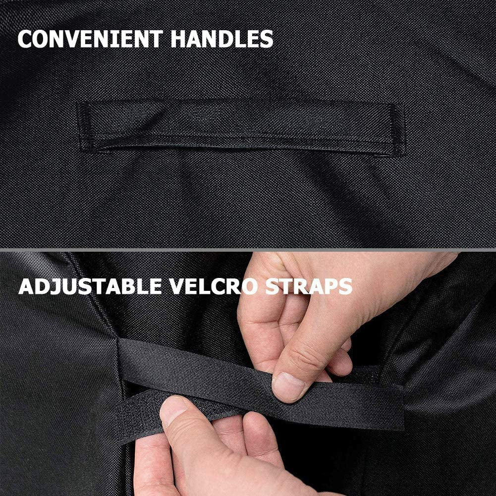 Icover Gas Grill Cover 58 Inch 600D Canvas Waterproof UV Resistant Heavy Duty BBQ Cover 7130 for Weber 3 Burner Grill,Char Broil,Holland, Jenn Air