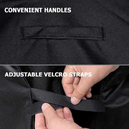 Icover Gas Grill Cover 58 Inch 600D Canvas Waterproof UV Resistant Heavy Duty BBQ Cover 7130 for Weber 3 Burner Grill,Char Broil,Holland, Jenn Air