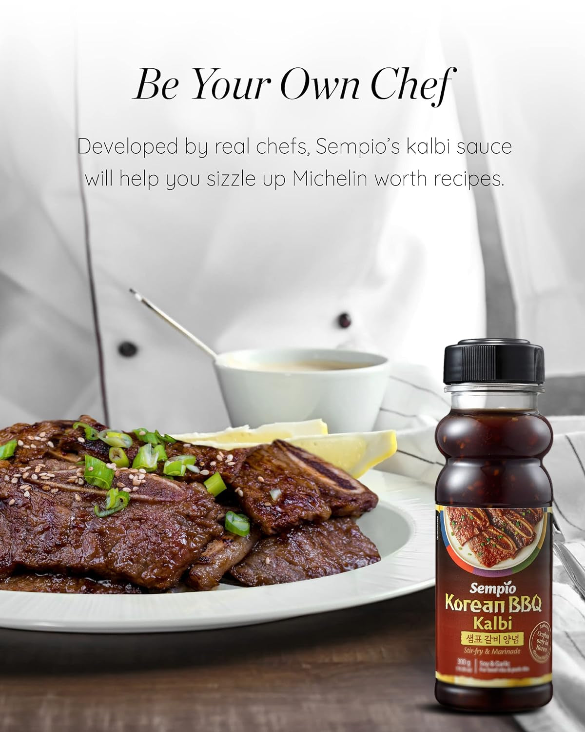 Sempio Korean Kalbi Marinade Sauce (17.63Oz, 500G), Korean BBQ Sauce,