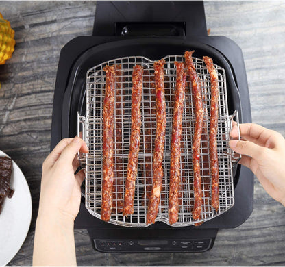 Dehydrator Rack Stainless Steel Stand Compatible with Ninja Foodi AG300, AG300C, AG301, AG301C, AG302, AG400, IG301A Ninja Foodi Grill Accessories