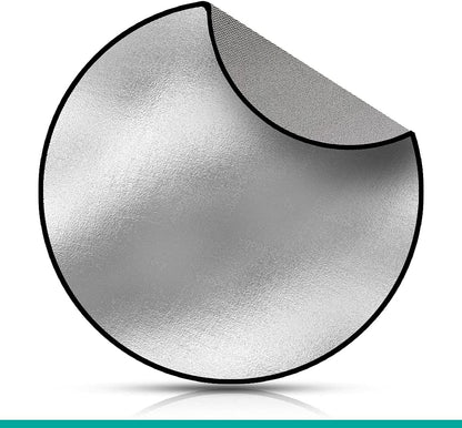 Fire Pit Mat - round Fireproof Mat for under Fire Pit - Easy to Clean Heat Resistant under Grill Mats for Outdoor Grill - Heat Shield Rug Great as a Grill Mat, Smoker Pad, on Patio (24 In)