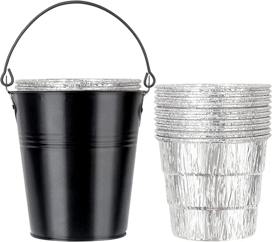 Grill Bucket for Grease, Unidanho Traeger Grease Bucket 10 Packs Drip Grease Bucket Liners for Camp Chef, Traeger 20/22/34 Series, Pit Boss, Pellet Oklahoma Joe Rec Tec, Z Grill Smoker Bucket