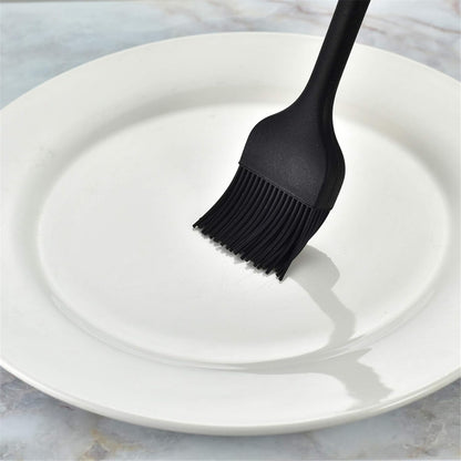 2 in 1 Silicone Basting Brush Spatula, Food Grade Spread Oil Brush, Heat Resistant BBQ Brush Pastry Spatula for Baking