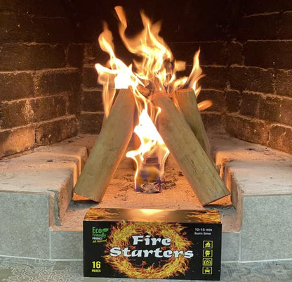 Fire Starter - Fire Starters for Campfires Charcoal Grill Starter, Fireplace, Firepits, Smokers. Only One Piece to Light a Fire.10-15 Min Burns Time Height of Fire 6-7 Inch. Made Ukraine