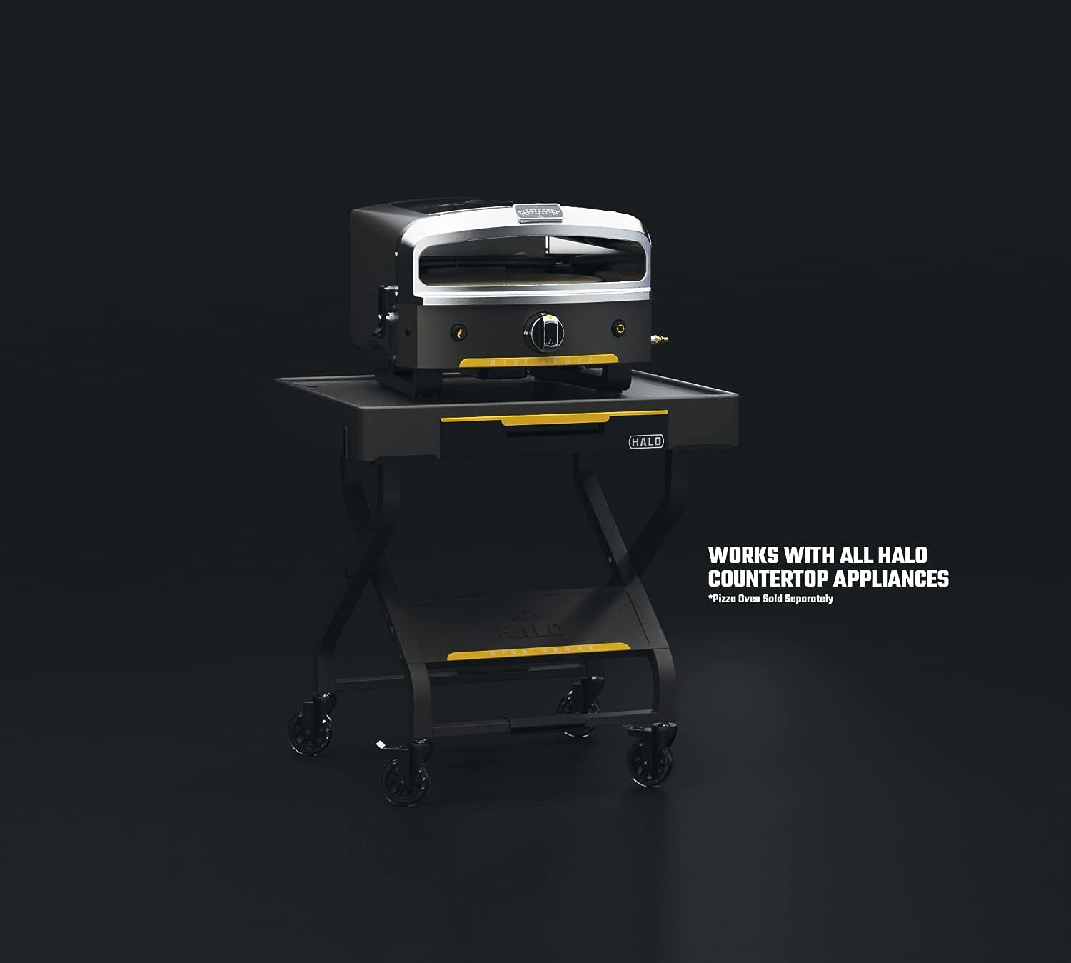 Outdoor Cart | Portable Outdoor Countertop Grill Cart | Drop down Drawer Storage | Collapsible | Tank Storage