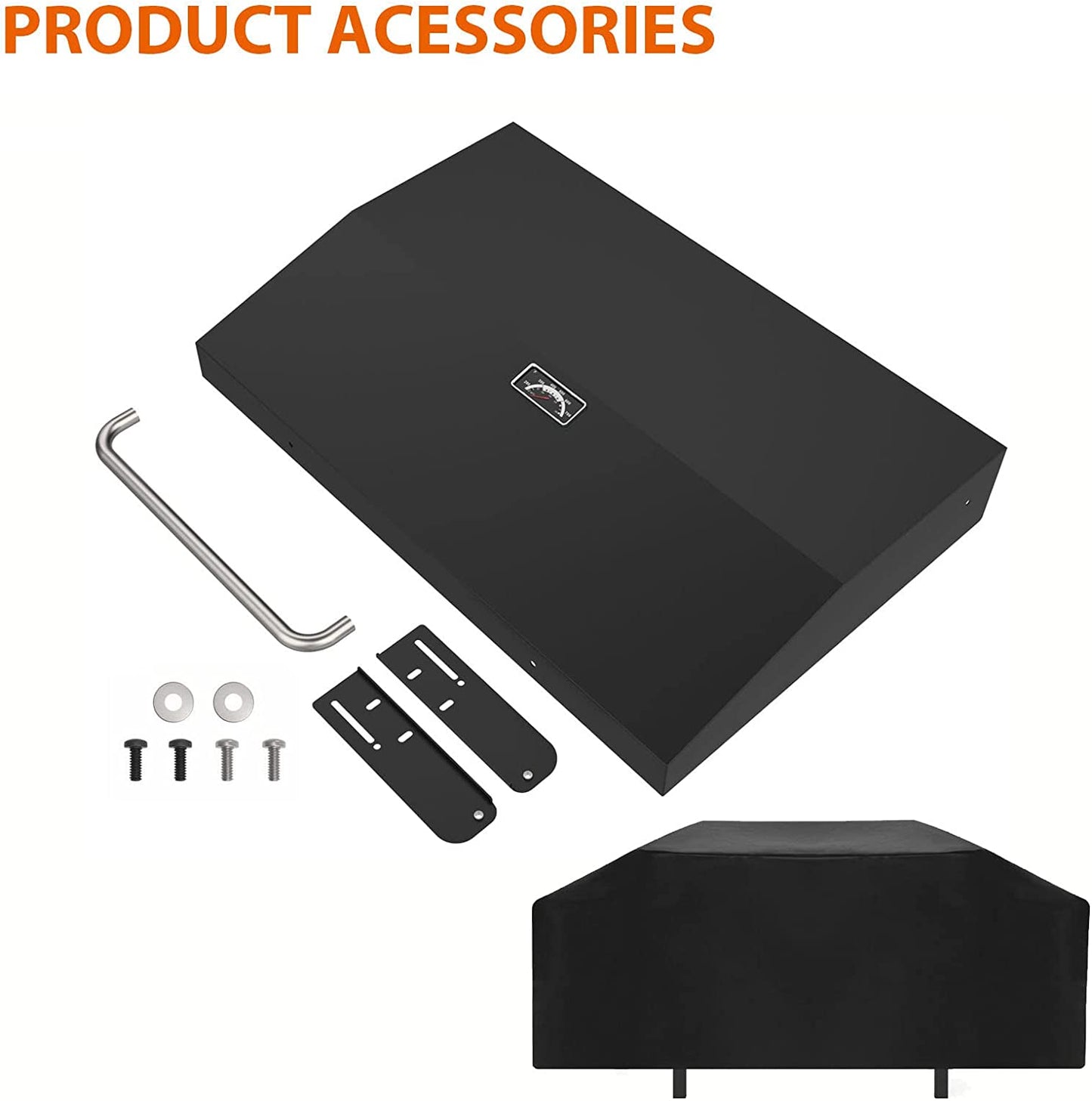 Griddle Lid for Blackstone 36 Inch Griddle, Outdoor Hinged Lid Griddle Hard Cover Hood with Handle for 36" Blackstone Flat Top Griddle Station 1554, 2149 Blackstone Griddle Accessories