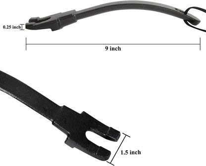 Grill Grate Lifter Grill Cast Iron Cooking Grid Lifter,Big Green Egg Cast Iron Cooking Grate Handling Lifter Accessories for Moving Cast Iron and Stainless Steel Grilling Nets