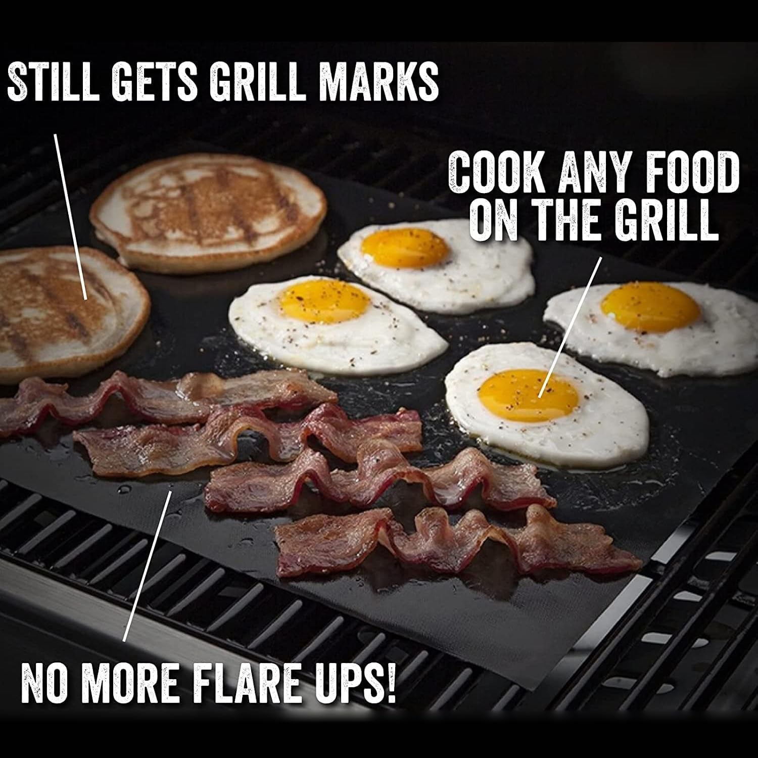 Grill Light Grill Spatula Tongs Grilling Mat Gift Set | Restaurant Grade Stainless Steel | LED Light to Grill in the Dark | Waterproof & Dishwasher Safe | Camping Barbecue Grilling Tongs Spatula