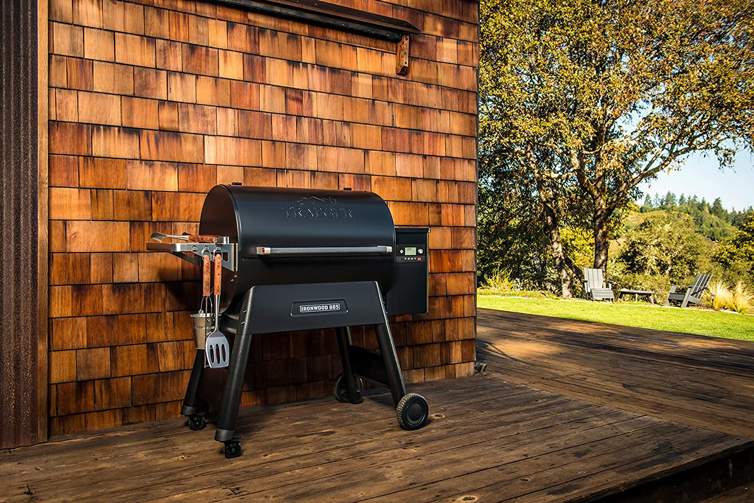 Traeger Grills Ironwood 885 Wood Pellet Grill and Smoker with WIFI Smart Home Technology, Black