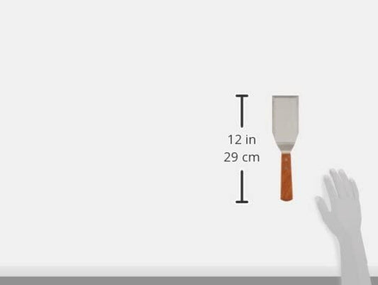 Winco TN719 Blade Hamburger Turner, 5"X 2.7/8", Medium, Stainless Steel, Brown