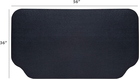 Image of under the Grill Protective Deck and Patio Mat, 36 X 56 Inches,Black