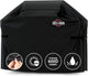 Grillman Premium Grill Cover for Outdoor Grill, BBQ Cover, Rip-Proof, Waterproof, Large Top Heavy Duty Grill Cover for outside Grill, Barbecue Cover & Gas Grill Covers (58" L X 24" W X 48" H, Black)