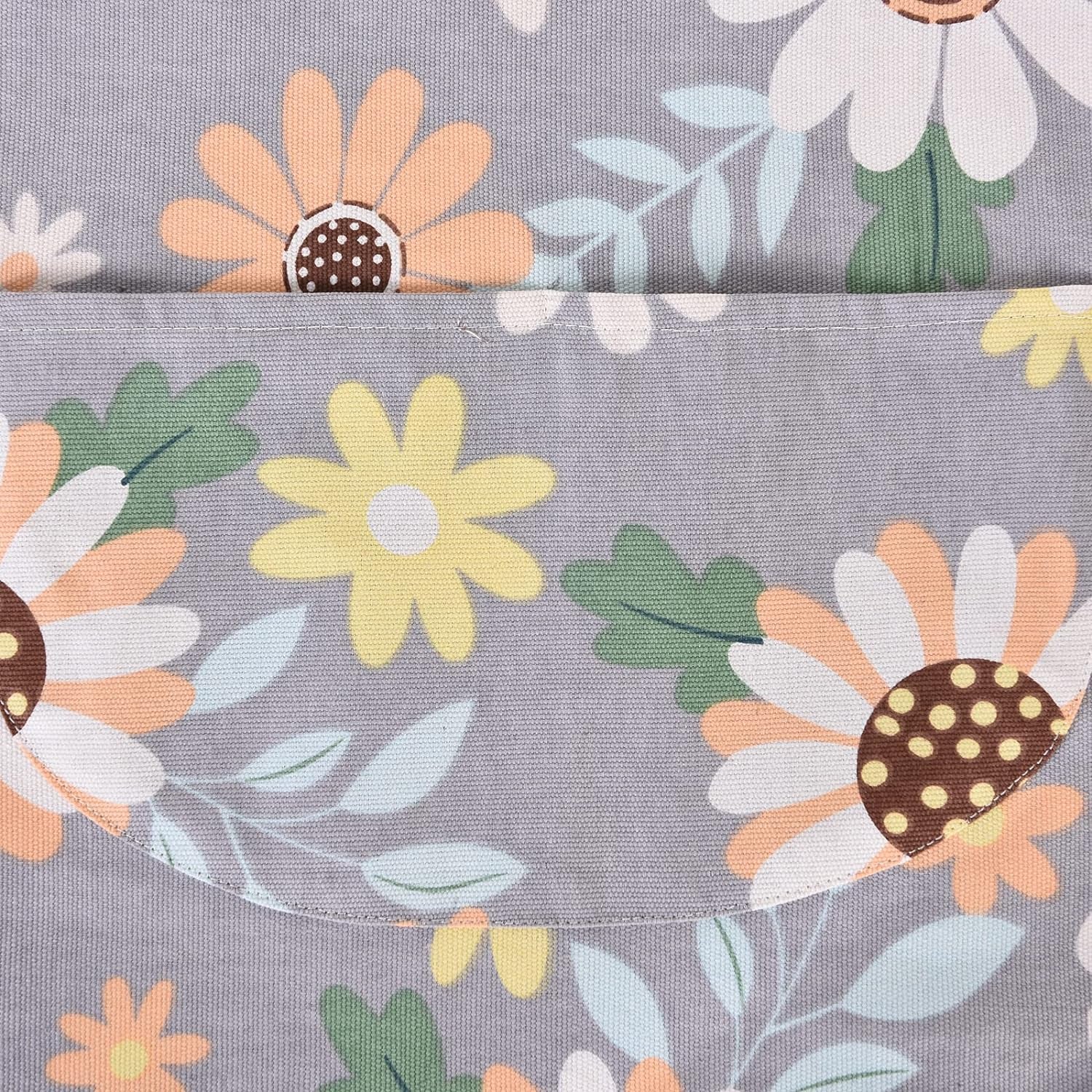 2 Pack Floral Apron for Women with Pockets, Adjustable Cotton Chef Aprons for Kitchen, Cooking, BBQ & Grill