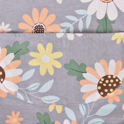 2 Pack Floral Apron for Women with Pockets, Adjustable Cotton Chef Aprons for Kitchen, Cooking, BBQ & Grill