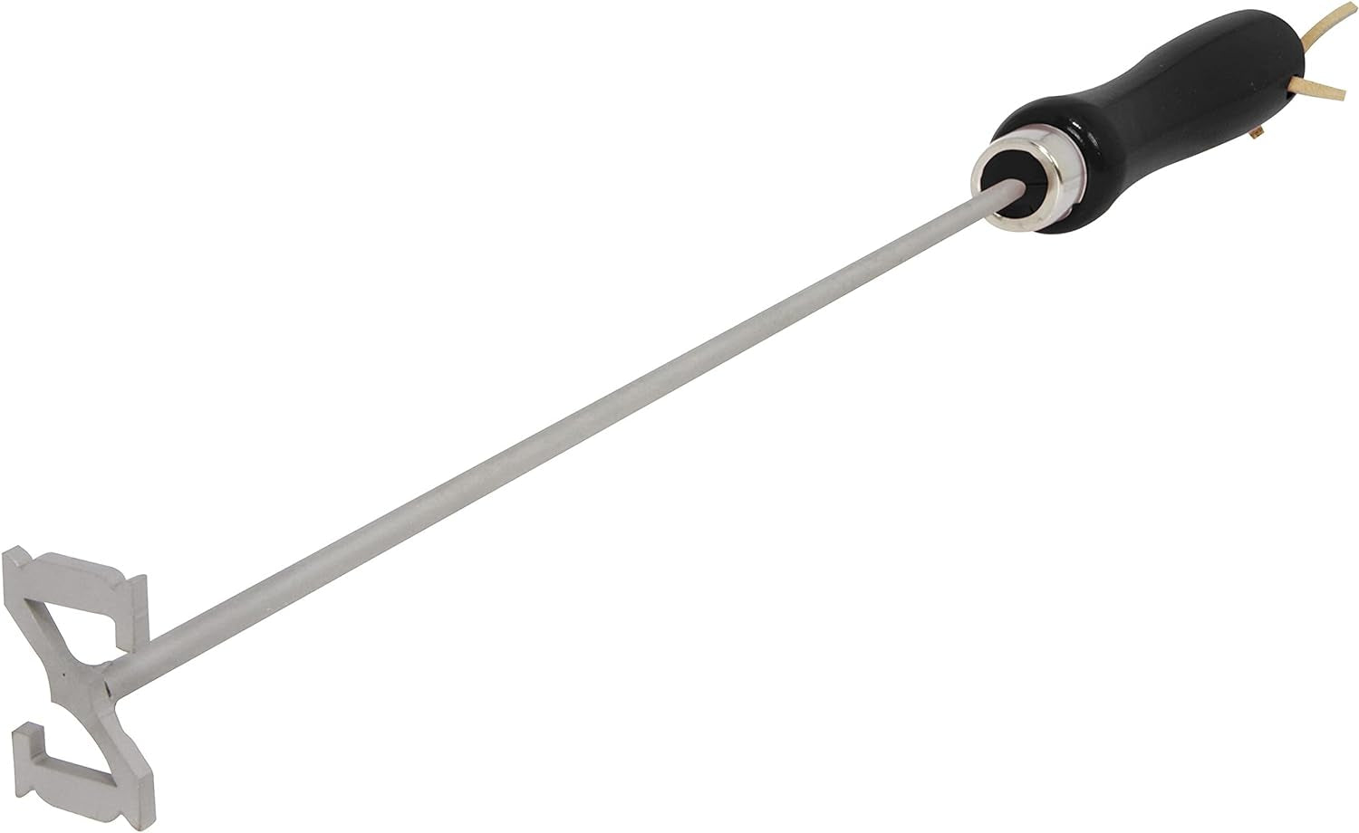 Western Z Branding Iron for Steak, Buns, Wood & Leather | Includes Redwood Plank & Wood Steak Plate