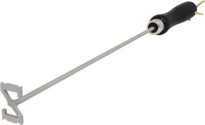 Western Z Branding Iron for Steak, Buns, Wood & Leather | Includes Redwood Plank & Wood Steak Plate