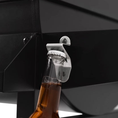 CC1830T 30-Inch Barrel Charcoal Grill with Front Storage Basket, Outdoor Backyard BBQ Party Cooking Grill with 627 Sq. In. Cooking Area, Black