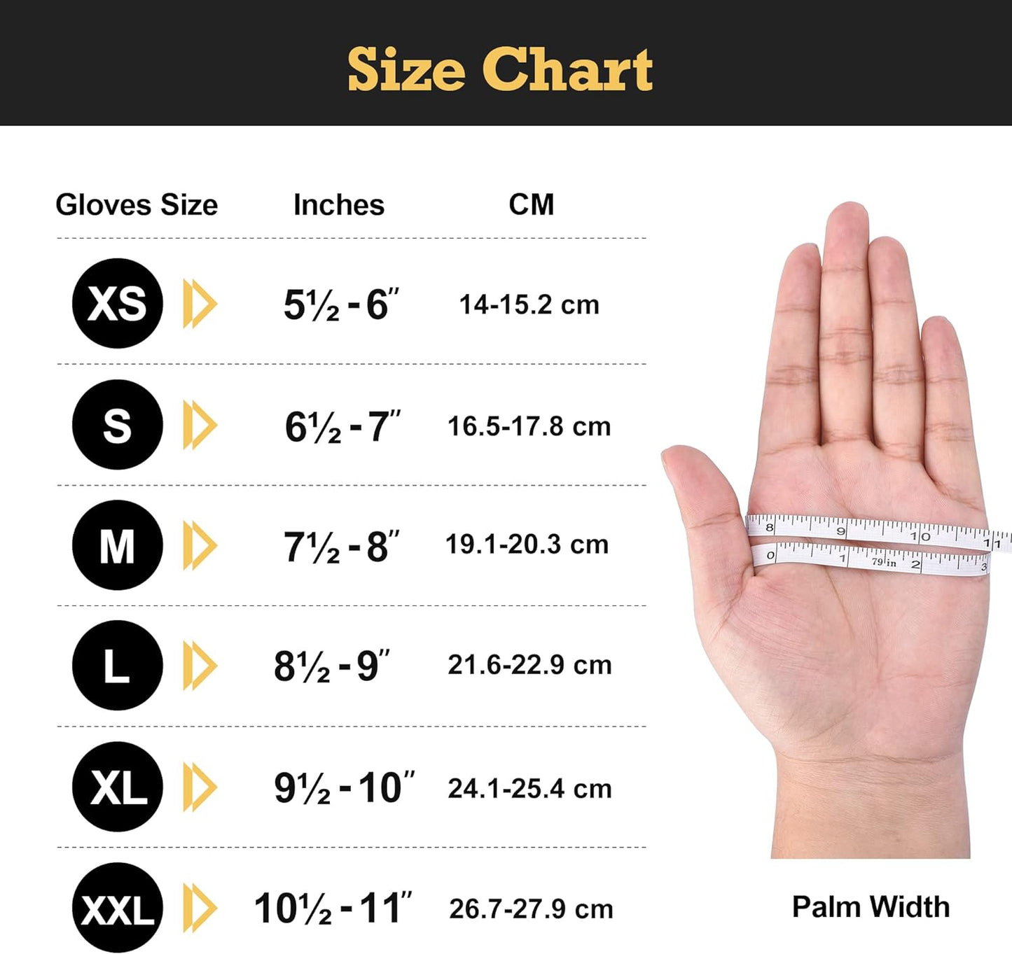 Disposable Nitrile Exam Gloves, 6-Mil, Black, Heavy Duty Disposable Gloves, Cooking Gloves, Latex Free, Powder Free