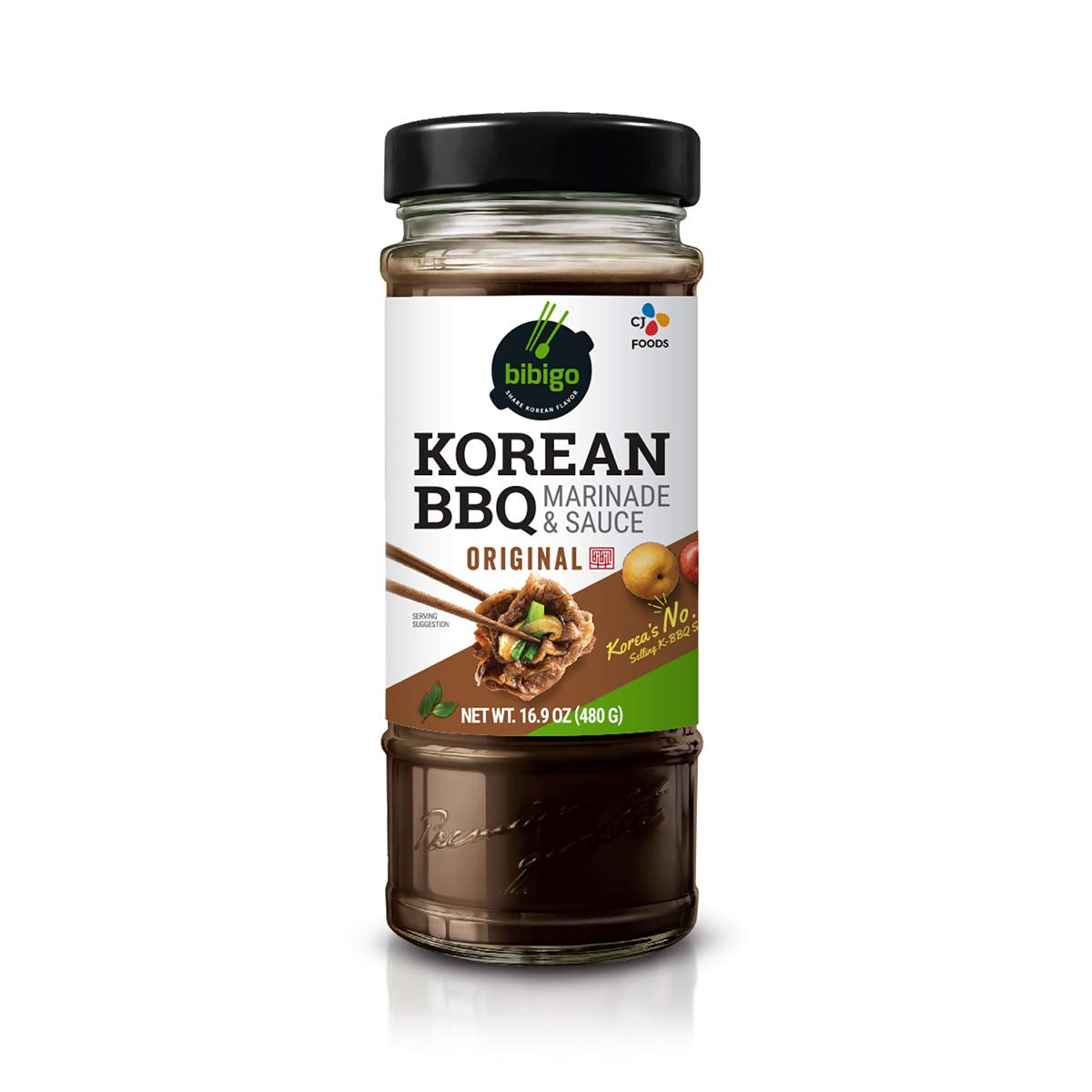 Bibigo, Sauce Korean BBQ, 16.9 Oz