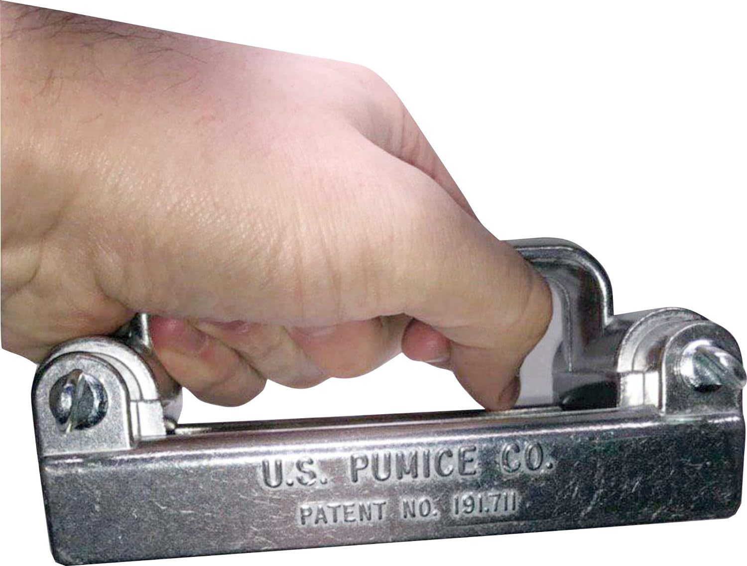 Grillmaster Combo - 2 X Grill Cleaning Pumice Bricks + Aluminum Grill Brick Holder, Use to Clean Restaurant Flat Top Grills or Griddles, Remove Carbon, Grease and More without Harsh Chemicals