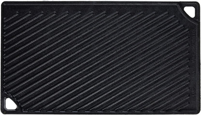 LDP3 Cast Iron Rectangular Reversible Grill/Griddle, 9.5-Inch X 16.75-Inch, Black