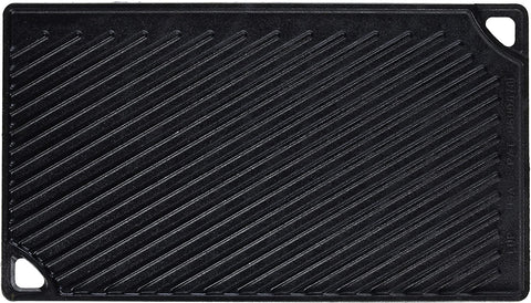 Image of LDP3 Cast Iron Rectangular Reversible Grill/Griddle, 9.5-Inch X 16.75-Inch, Black