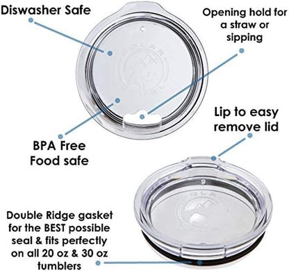 30 Oz Tumbler Replacement Lid | Fits Polar Camel and Yeti Brand 30 Oz Tumblers Only