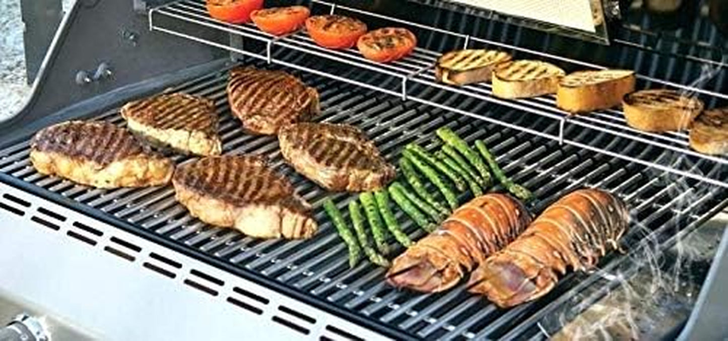 SUS304 Stainless Grill Grates 17 3/16 X 13 1/2 Inch Each for Grill Master 720-0697, Nexgrill and Uniflame Gas Grills, Set of 2 SCI812