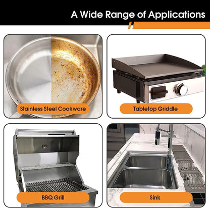 Heavy Duty Grill Cleaner, Grill Cleaning Bricks with Handle, Pumice Griddle Cleaning Stone Removing Stains for BBQ, Swimming Pool, Sink(4 Pack)