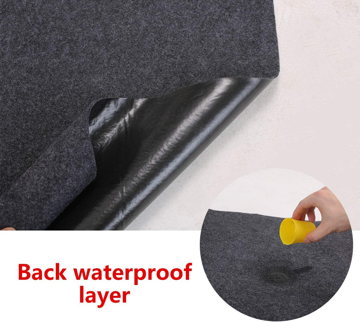 Gas Grill Mat，Premium BBQ Mat and Grill Protective Mat—Protects Decks and Patios from Grease Splashes,Absorbent Material-Contains Grill Splatter，Anti-Slip and Waterproof Backing，Washable (36" X 36")