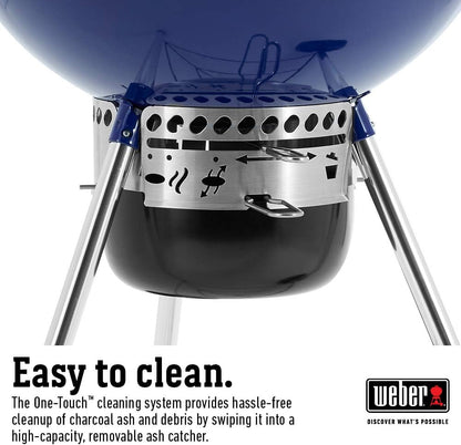 Weber Master-Touch Charcoal Grill, Deep Ocean Blue