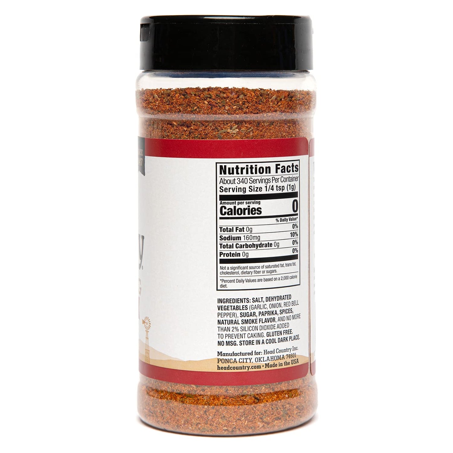 Head Country Bar-B-Q Championship Seasoning, Original | Gluten Free, MSG Free Barbecue Seasoning | Bold & Herbal Dry Spice Rub to Boost the Flavor of All Your BBQ Favorites | 12 Ounce, Pack of 1
