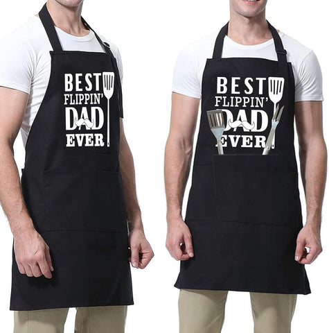 Image of Funny Aprons for Men with Pockets, Dad Grilling Aprons, Grill Aprons for Men, Birthday Gifts for Husband, BBQ Apron